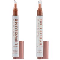 Transformulas FaceFixers Iconic Lift & Plump Duo + Free Transparent Travel Bag in Pink | Size: 3ml