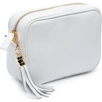 Elie Beaumont Women's Crossbody Tassel Bag in White