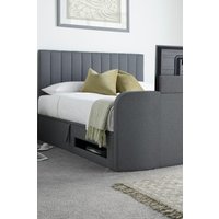 Time4sleep Onelife Seal Grey Upholstered TV Ottoman - Bed Frame | Size: Double