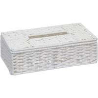 Arpan Eco-Friendly White Paper Rope Rectangular Tissue Holder Box - for Hotel & Guest Houses, Office Home, Bathroom