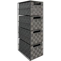 Arpan 4 Drawer Storage Cabinet Unit Ideal for Home Office Bedroom Kitchen Bathroom in Grey