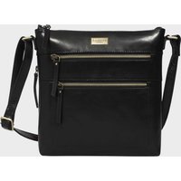 Assots London Women's 'CORI' Polished Vegetable Tanned Real Leather Crossbody Bag in Black