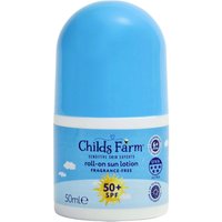 Child's Farm Roll-on Sun Cream Lotion SPF 50+ in White | Size: 50ml