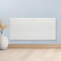 Purus 1800W Electric Radiator Panel Heater Bathroom Safe Wall Mounted or Floor standing Timer Thermostat Lot 20 White