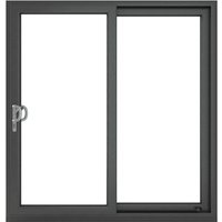 Crystal Direct Crystal uPVC Sliding Patio Left to Right in Dark Grey | Size: 2090mm x 2090mm