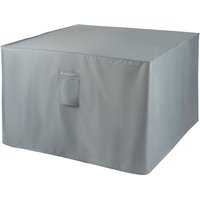 LIVIVO Rattan Furniture Cube Cover Waterproof Garden Furniture Cover for 4 Seater Outdoor Table Set Grey 122 x 122 x 76cm | Size: 122 x 122 x 76 cm