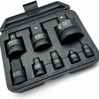 Autojack 8 Piece Impact Socket Adaptor Set 1/4", 1/2" & 3/4" in Black