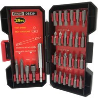 Lumberjack 29 Piece Screwdriver Bit Multi-functional Tool Set in Box in Red