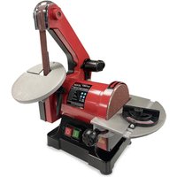 Lumberjack Bench Top 1" Belt & 5" Disc Sander 250W Motor in Red