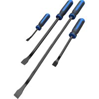 4 Piece Pry Bar Hammer Cap Set Angled Tips Crowbar 1000mm x 400mm