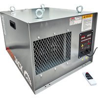 Lumberjack Workshop Air Filter System with 3 Speed & Infrared Remote Control in Silver | Size: 1000mm x 400mm