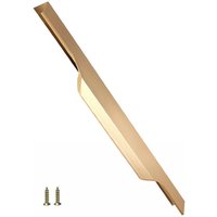 Highdecora Profile Pull Handle for Furniture Wardrobe, Kitchen Cabinet, TV Unit, Drawer in Gold | Size: Small