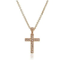 Cachet London Women's Cachet Classic Cross Pendant in Metallic Gold