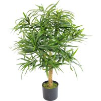 Leaf 100cm Artificial Dracaena Plant Tree with Pot - Premium Range in Green