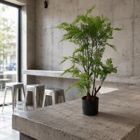 Leaf Artificial 90cm Natural Moss Base Fern Foliage Plant in Green