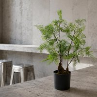 Leaf 60cm Artificial Natural Moss Base Fern Foliage Plant in Green