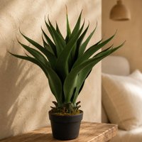 Leaf Artificial 55cm Yucca Plant in Green