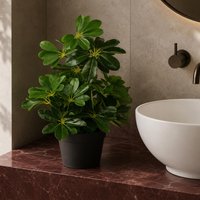 Leaf 55cm Dark Green Artificial Schefflera Arboricola Plant