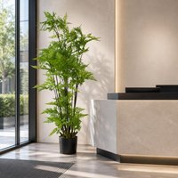Leaf 150cm Artificial Natural Moss Base Fern Foliage Plant in Green