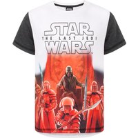 Star Wars Boy's Kids Short Sleeved T-Shirt (White) in White | Size: 13-14 Years