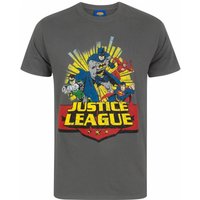DC Comics Men's Short Sleeved T-Shirt | Grey | Official Merch | Size: 2XL