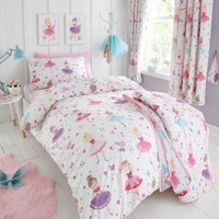 Prima Ballerina Ballet Dance Reversible Duvet Cover Bedding Set