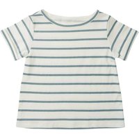 Dotty Dungarees Blue Stripe Summer T-Shirt 12-18m | Size: 12-18 m