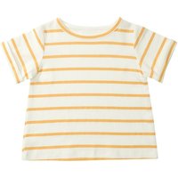 Dotty Dungarees Yellow Stripe Summer T-Shirt 6-12m | Size: 6-12 m