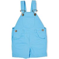 Dotty Dungarees Girl's Super Soft Denim Dungarees Shorts in Blue | Size: 12-18 m