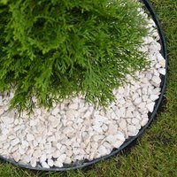 Primrose Pack of 1 Flexible Garden Edging with Included Pins in Black 1m