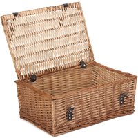 Red Hamper Wicker Large Packaging Hamper in Brown