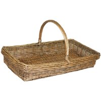 Red Hamper Wicker Kew Garden Trug Basket in Brown | Size: Large