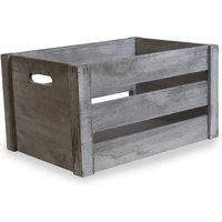 Red Hamper Deep Vintage Crate in Grey | Size: Medium
