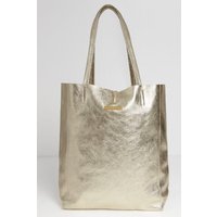 Betsy & Floss Women's 'Milan' Soft Leather Tote Bag in Gold