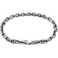 ANCHOR & CREW Men's Halyard Sail Silver Chain Bracelet | Size: 23 cm