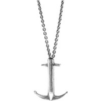 ANCHOR & CREW Men's Admiral Anchor Signature Silver Necklace Pendant | Size: 20 inches
