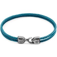 & Cromer Silver & Rope Bracelet cm