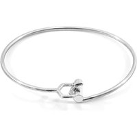 ANCHOR & CREW Women's Hardy Buckle Midi Geometric Silver Bangle | Size: 19 cm