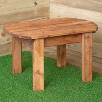Samuel Alexander Outdoor Chunky Wooden Traditional Rustic Coffee Table in Brown