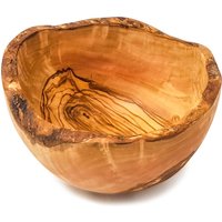 Verano Spanish Ceramics Olive Wood Natural Grained Rustic Kitchen Handmade Bowl (Diam) 18cm