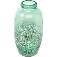 Verano Spanish Ceramics Glass Rimma Clear Home Décor Medium Teardrop Vase (H) 35cm in Teal