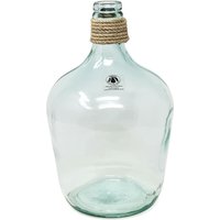 Verano Spanish Ceramics Glass Hemp Clear Home Décor Medium Carafe Vase (H) 30cm