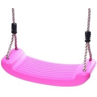 OutdoorToys Moulded Plastic Kids Replacement Childrens Single Swing Seat by - 6 Colour in Pink