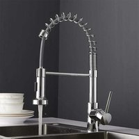 Nes Home Kitchen Mixer Sink Tap Chrome in Metallic Silver