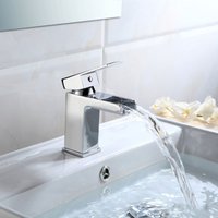 Waterfall Cloakroom Basin Mono Mixer Metallic