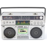 Suck UK Boom Box Lunch Box Silver