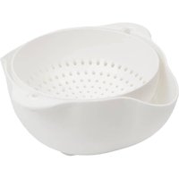 Colander Strainer Set Detachable Plastic Rotatable Bowl