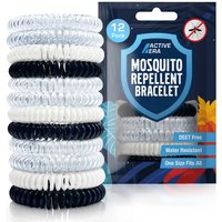 Active Era Mosquito Repellent Bands - 12 Pack with 3 Colours