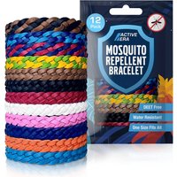 Active Era Explorer Mosquito Repellent Bands - 12 Pack with Assorted Colours