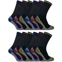 Sock Snob Men's 12 Pairs Soft Breathable Bamboo Work Socks | Size: 6-11